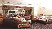 The lounge at London Town Hotel